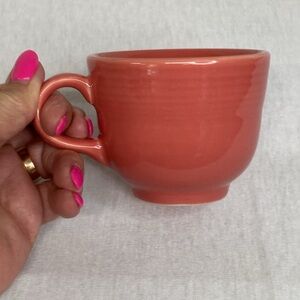 Fiesta USA Coffee Teacup Mug Poppy Color 7.75 oz. Homer Laughlin MCM Farmhouse